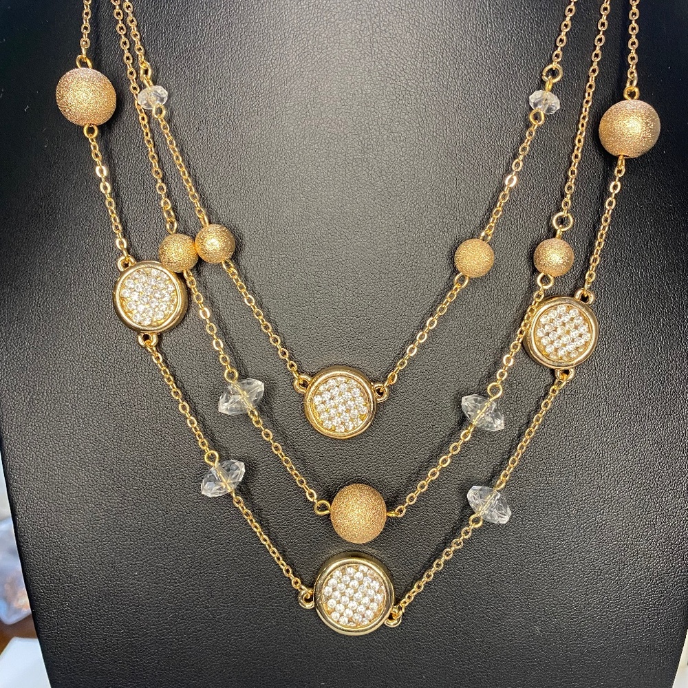 Ballet Gold layered Necklace